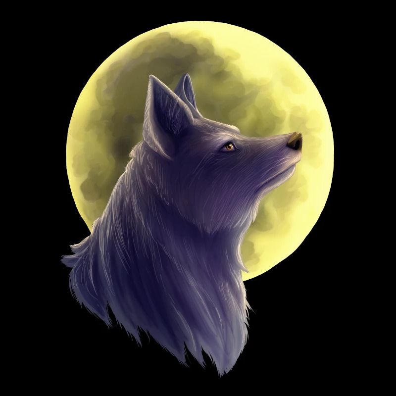 Wolf Gemälde