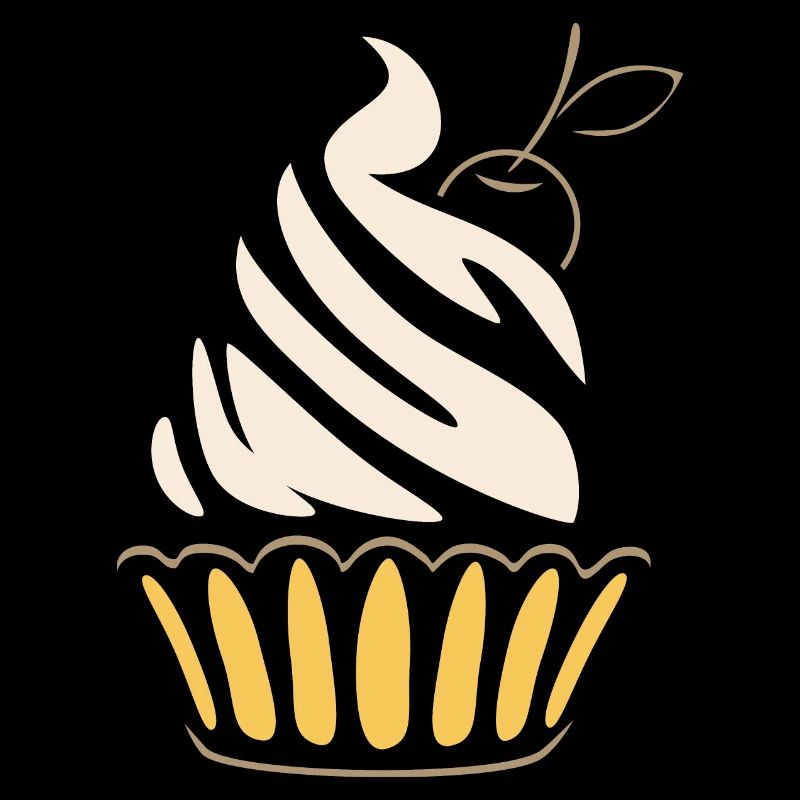 Stylized cupcake