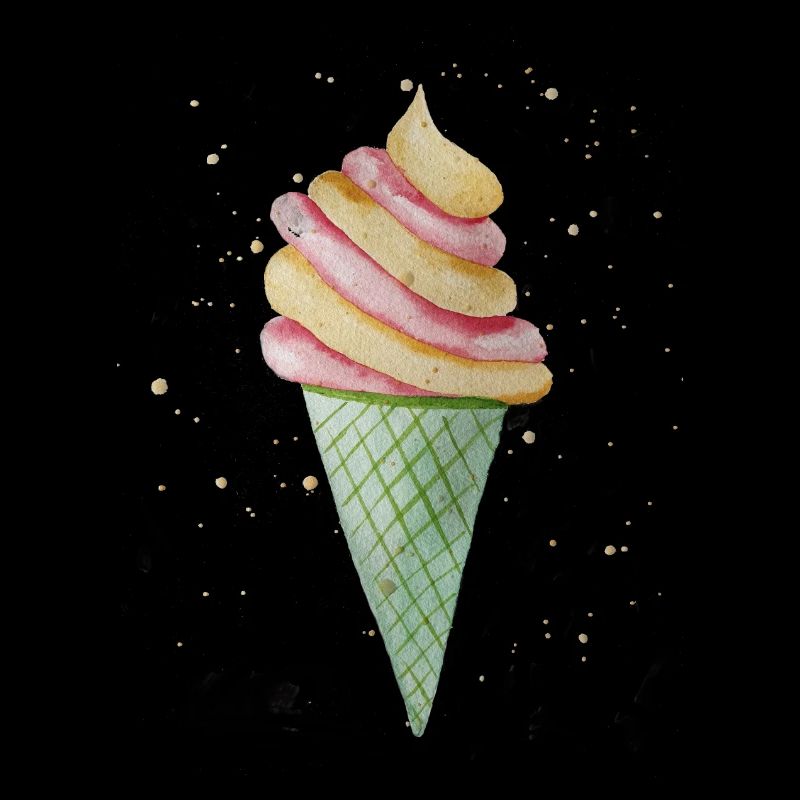 Softeis mit Sprinkles