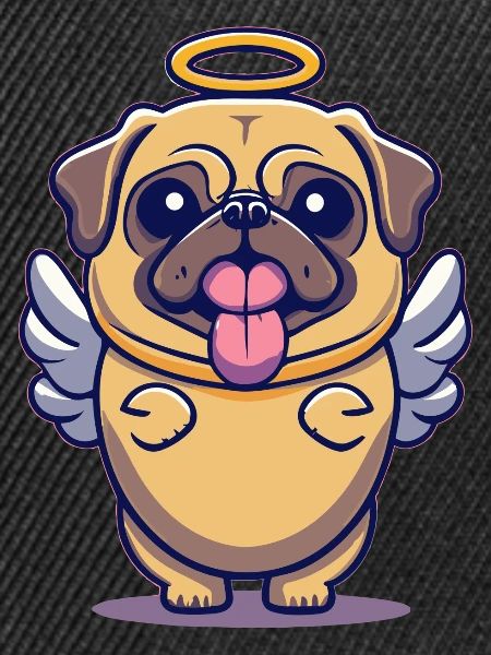 Mops Schutzengel