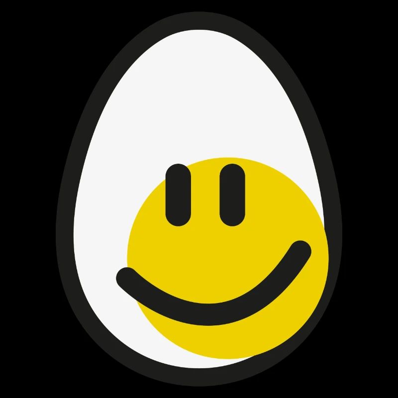 smiley egg illustration
