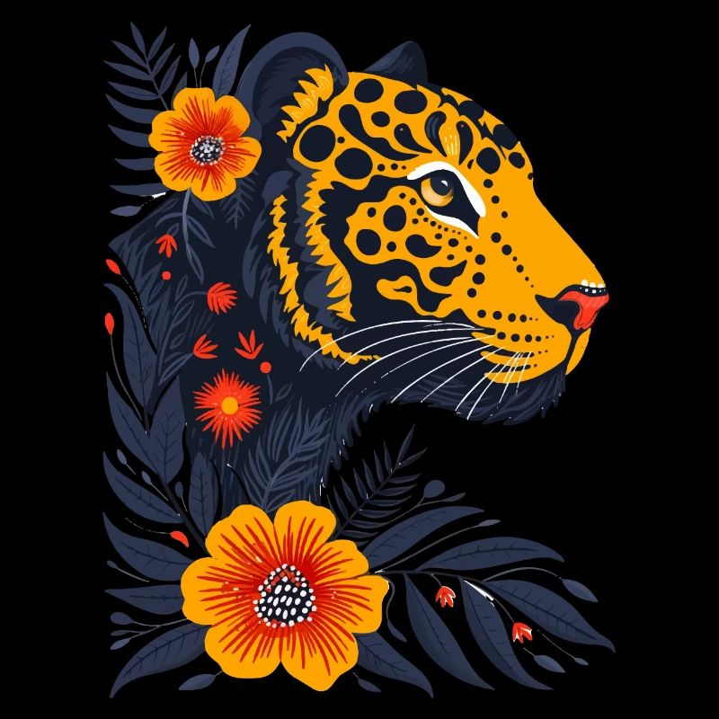 Boho Blütentiger