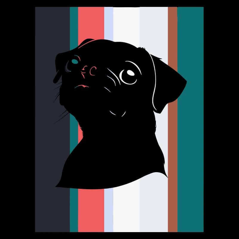 Mops Hund Fell
