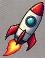 Weltraum-Rakete