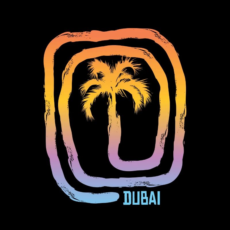 Cool Dubai UAE Palm Tree Souvenir Vacances