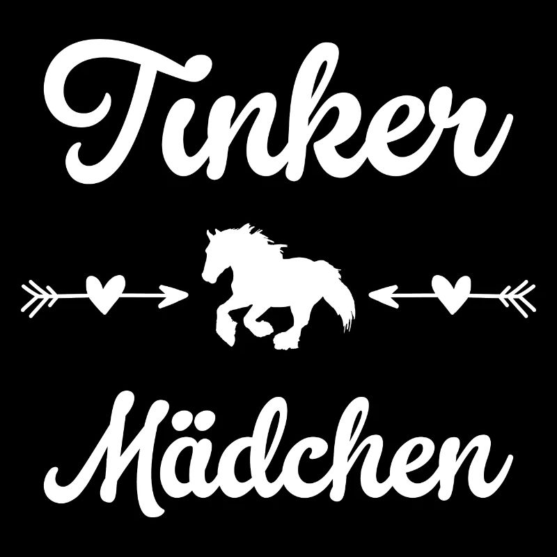 Tinker Mädchen Pferd Arbeitspferde Irish Cob