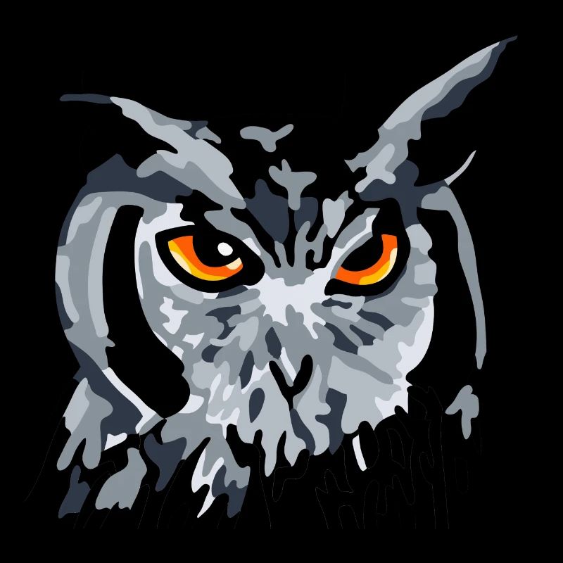 Eule Uhu Kauz Vogel