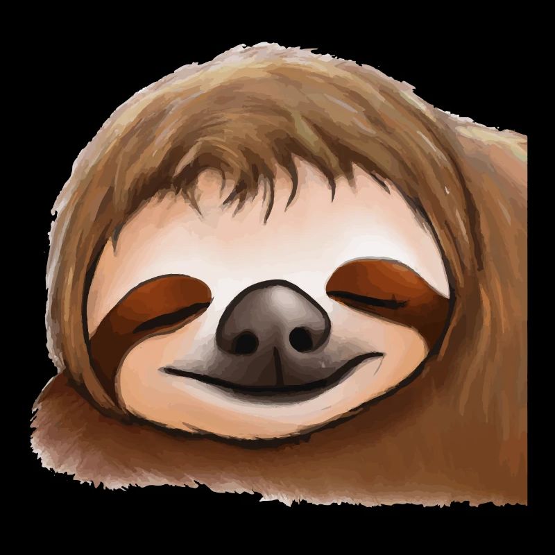 Sleeping Sloth Face