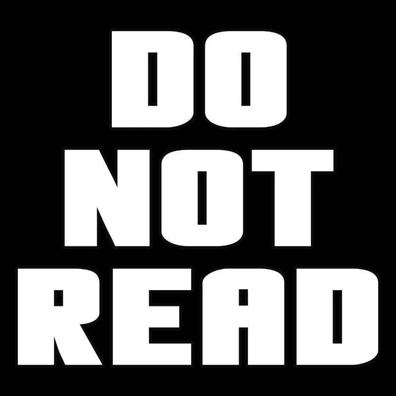 Don't read it