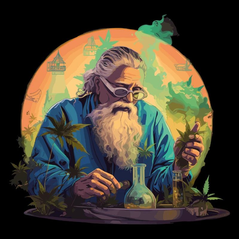 Cannabis-Weiser im Einklang