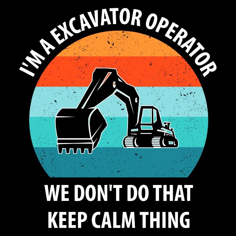 Bagger Baggerfahrer Baggerwagen