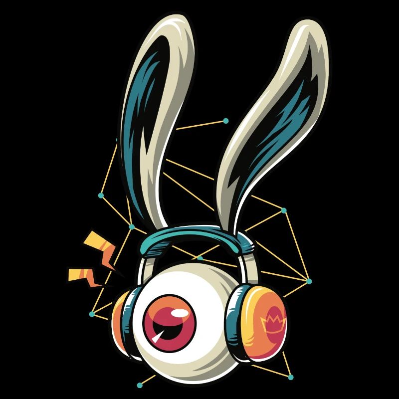 Oeil avec un casque