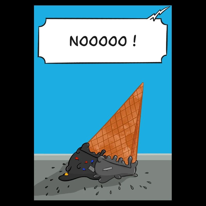 Vader ließ sein Eis fallen