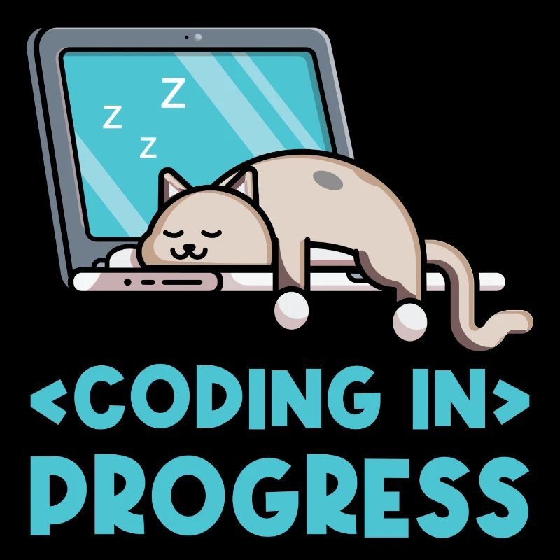 Coding In Progress Coder Programmer Computer Nerd