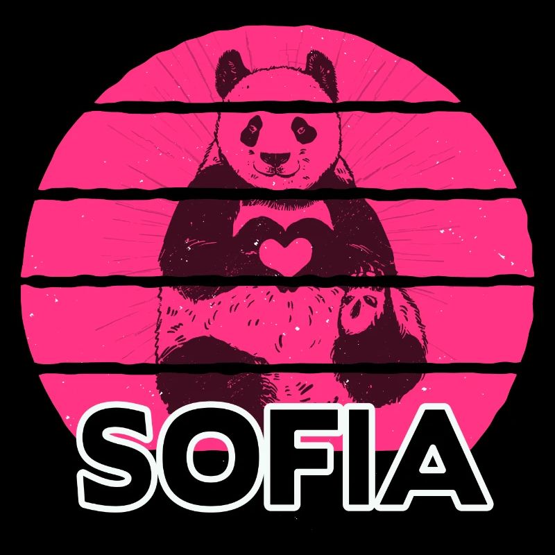 SOFIA - Beautiful name with cute panda