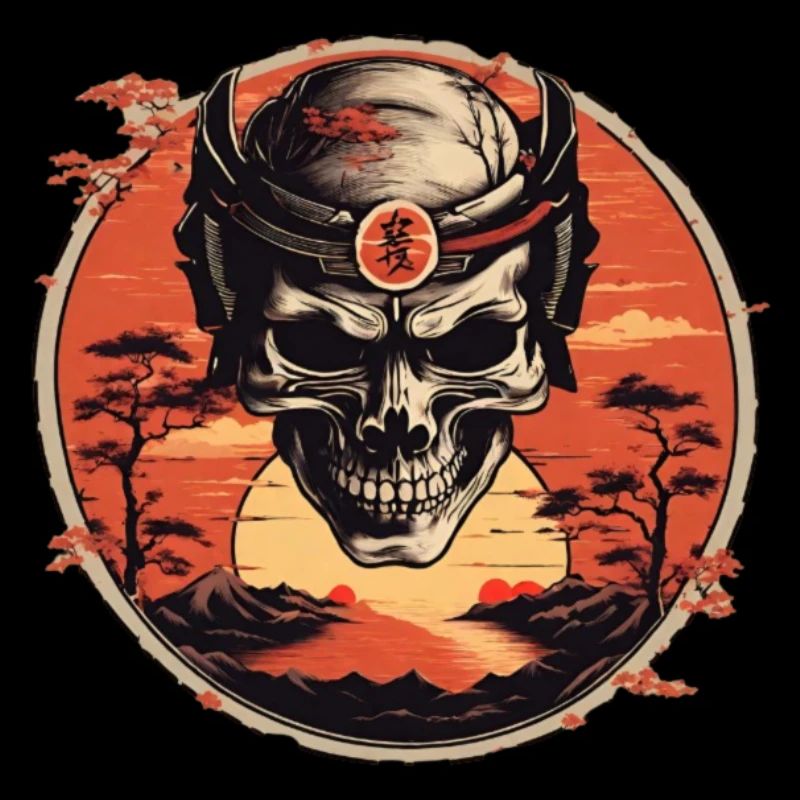 Skull Samurai sunset