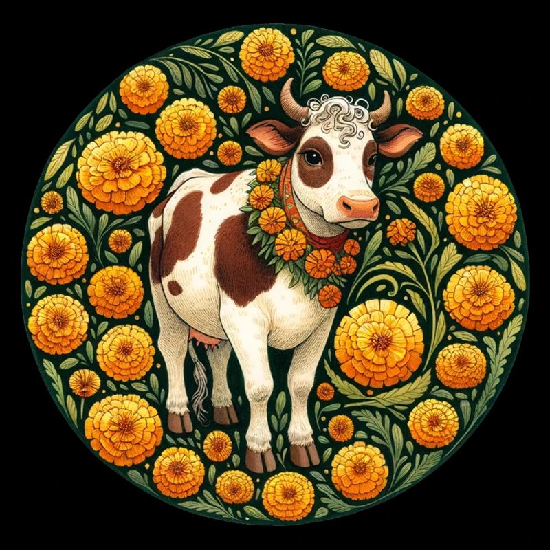 Ringelblumen-Kuh