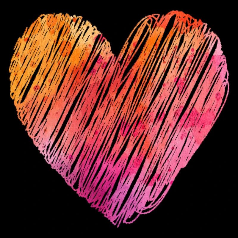 Colored heart