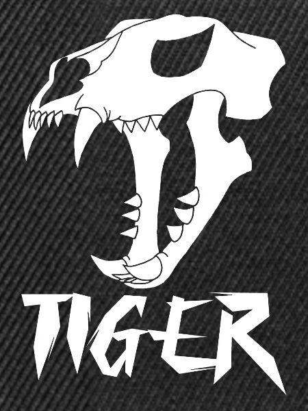 Tigerschädel (Weiß)