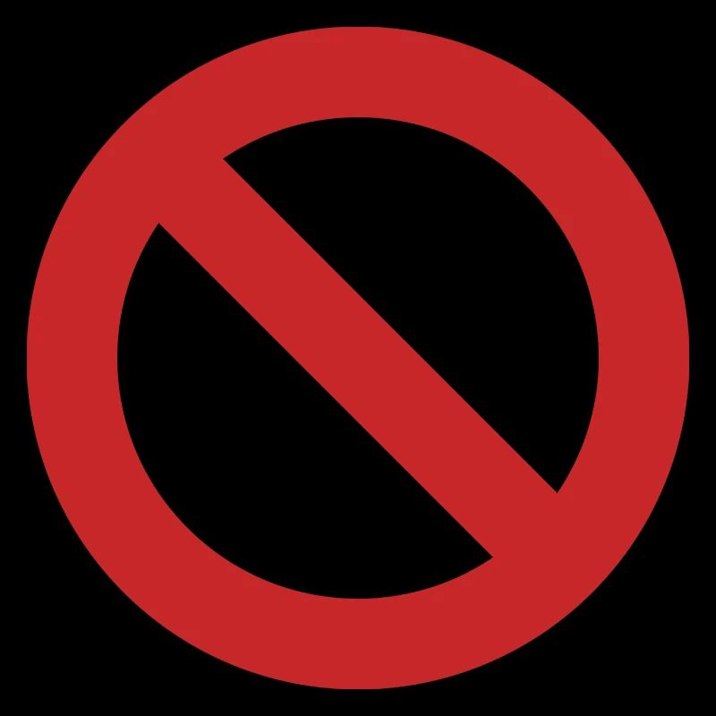 red circle red anti dont like hate against empty