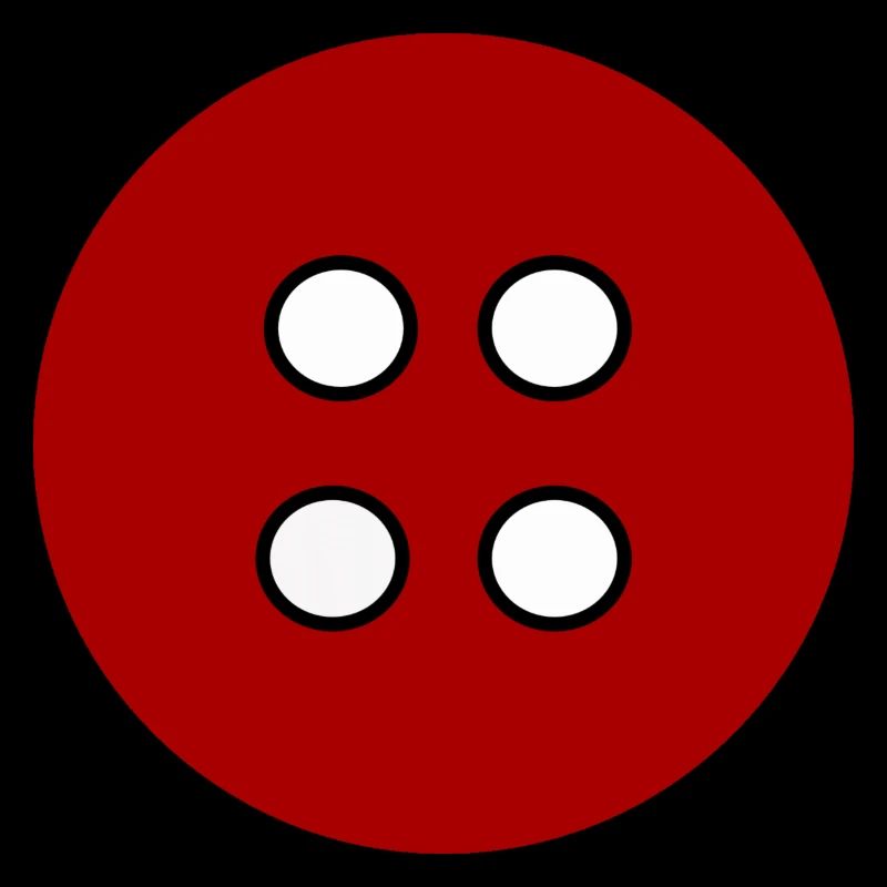 Kleiderknopf Rot