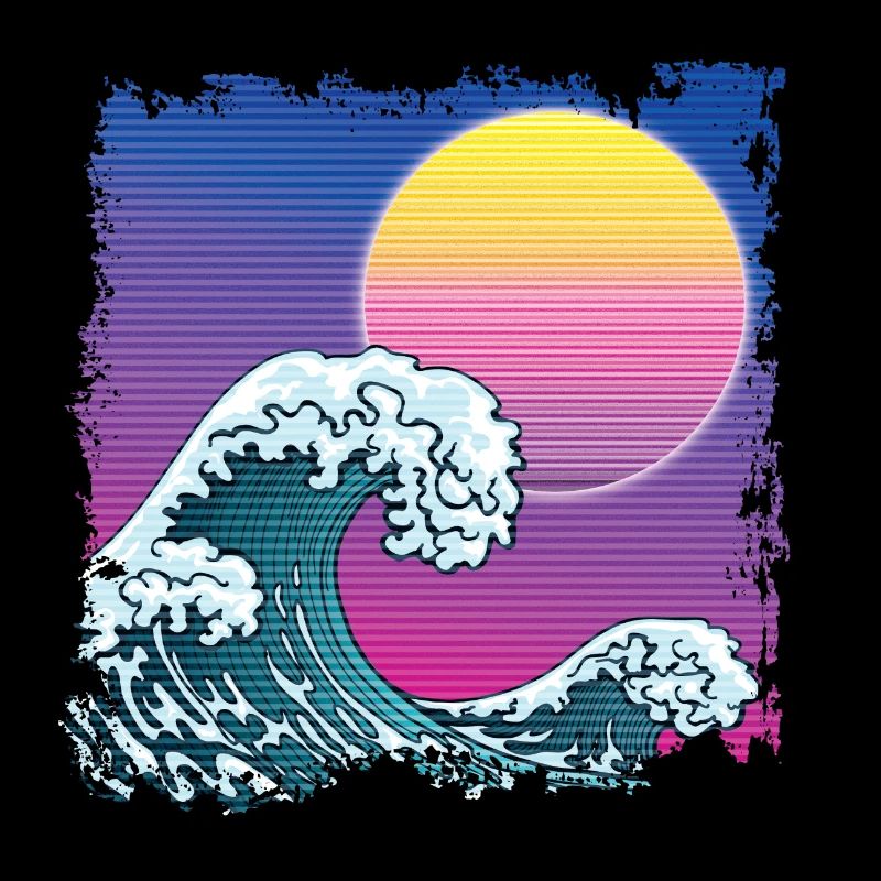 Synthwave Japan Wave