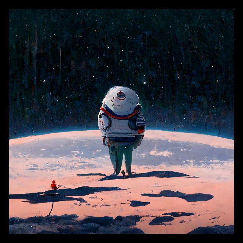 lonely astronaut in space