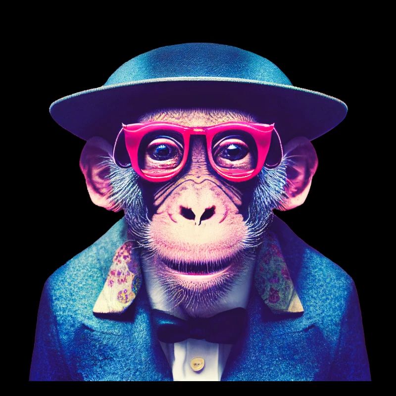 Cooler Affe