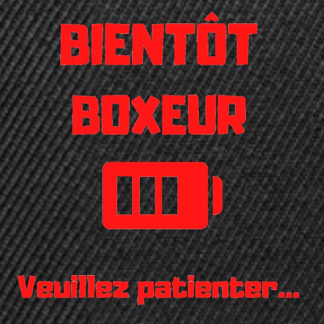 BIENTOT BOXEUR ROUGE