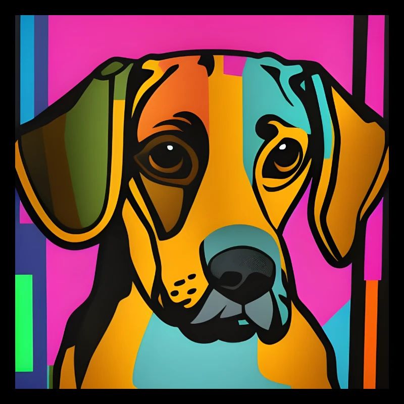 Hund Pop-Art