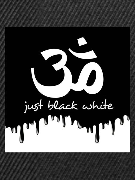 black white