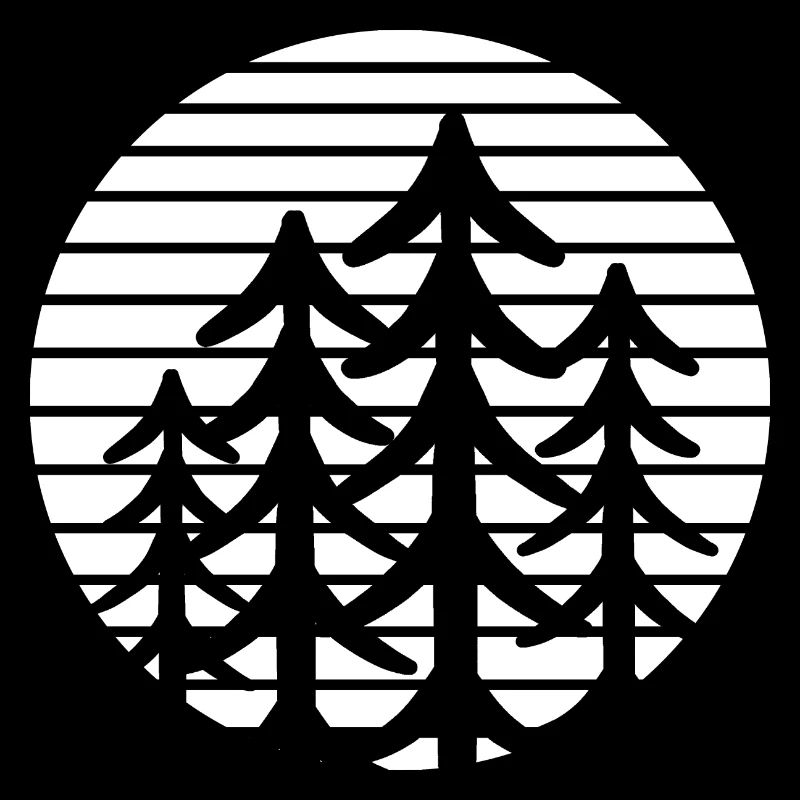 Forest lines white