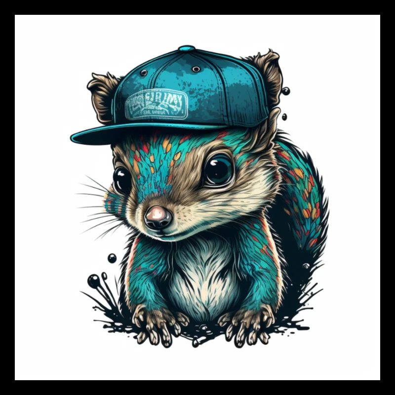 cooles Eichhörnchen mit Cap