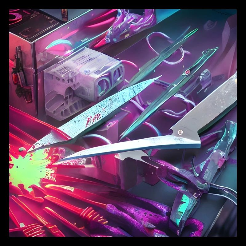 Blutiges Messer