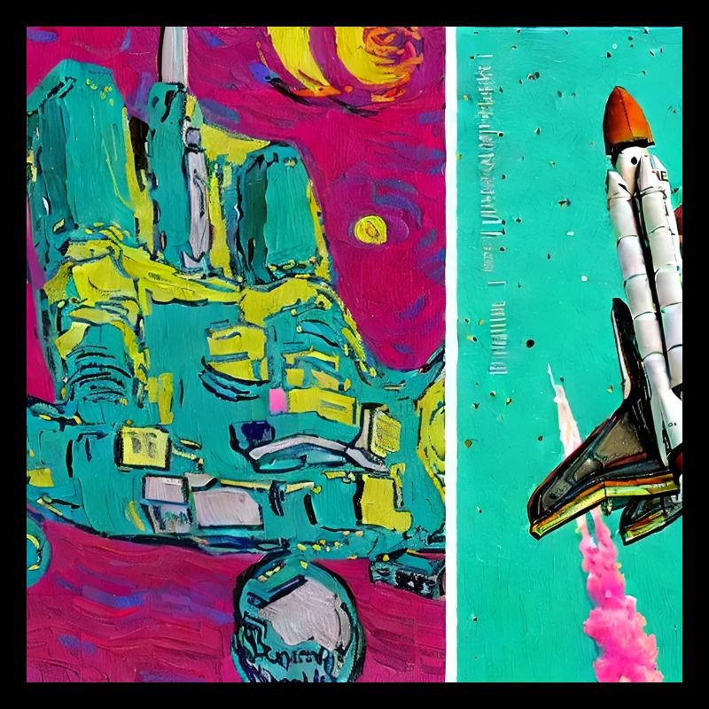navette spatiale van gogh