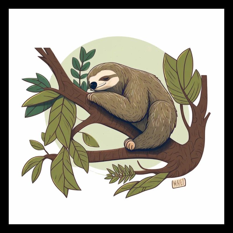 Sloth sleeping
