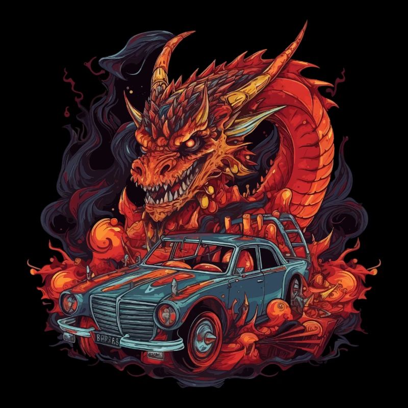Drachen Auto