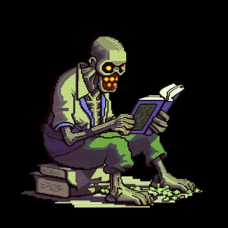 Pixel-Zombie – Lesezeit im Retro-Style