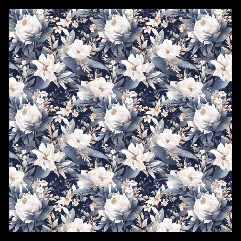 Roses Seamless Pattern Beautiful Elegant Aesthetic
