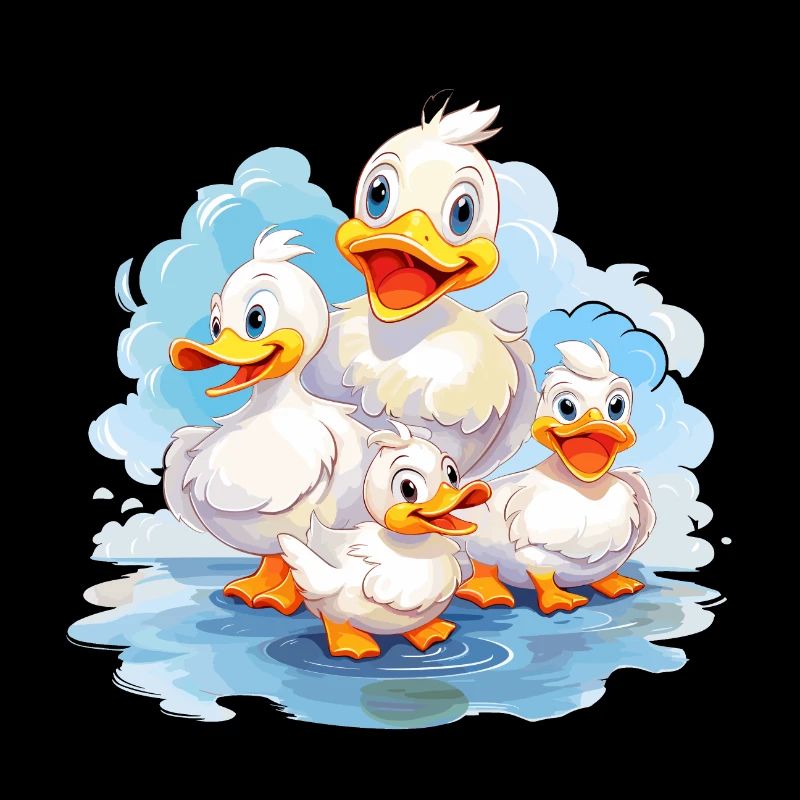 cheerful ducks