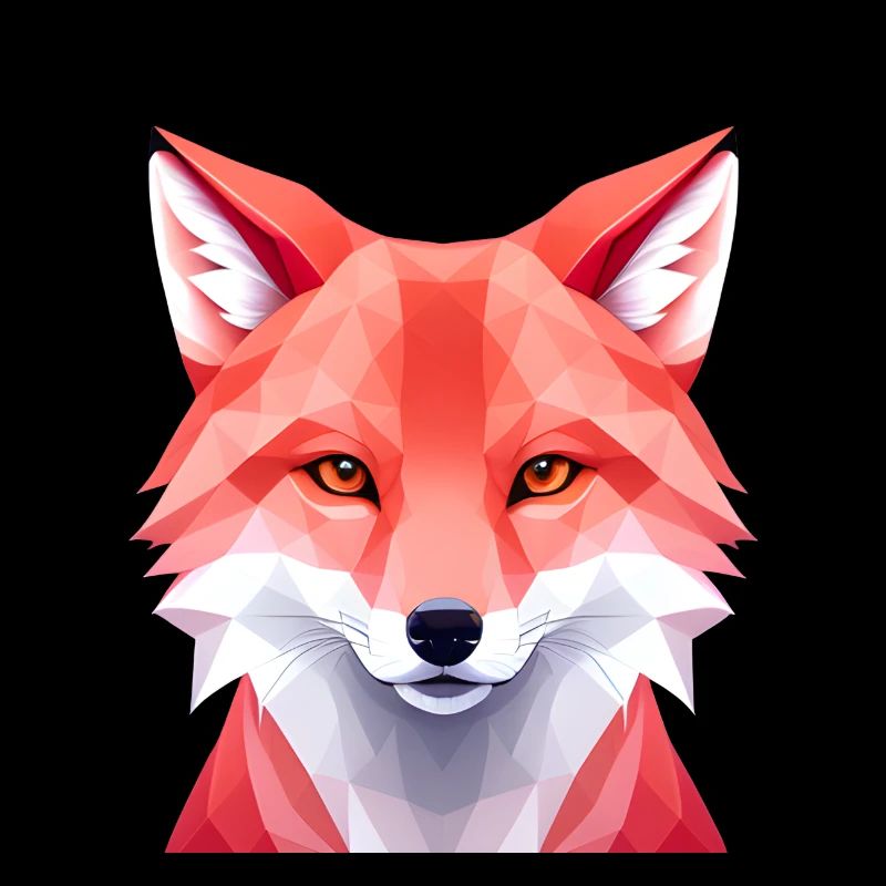 Fuchs - Polygon Kunst