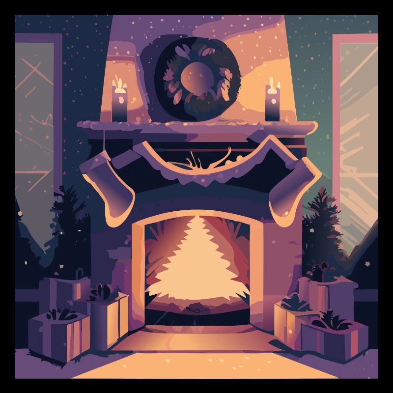 Cheminée de Noël