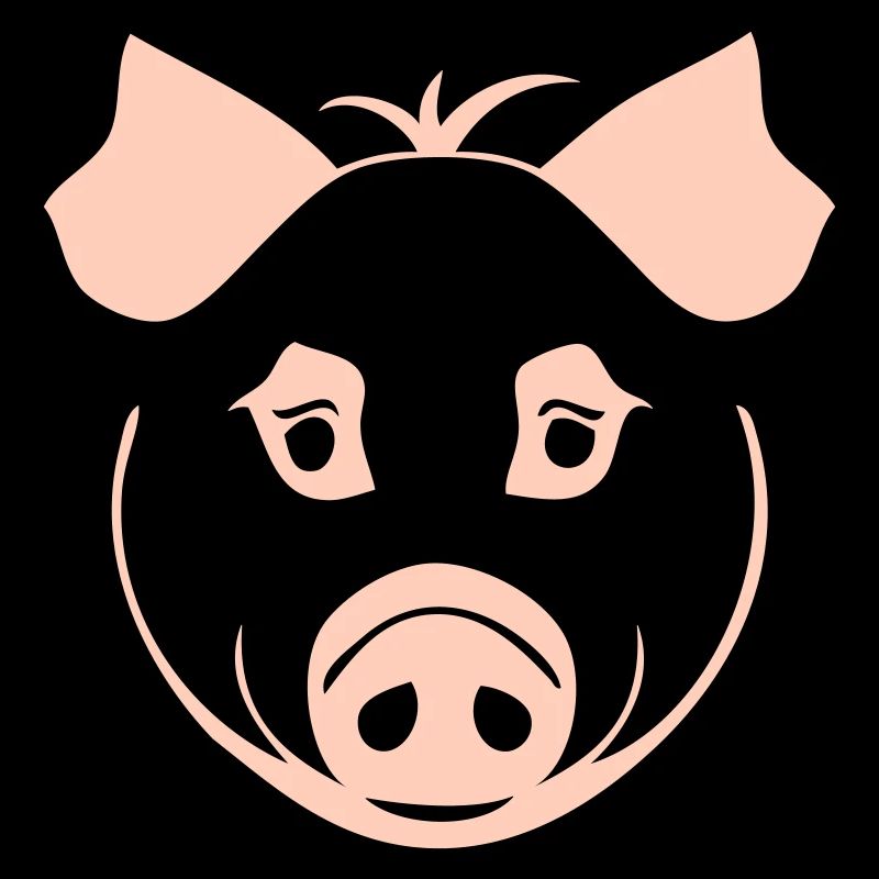 Cochon dans le style comique