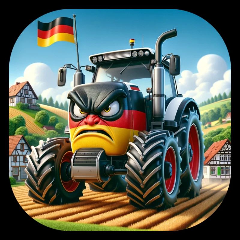 Wütender deutscher Traktor 03