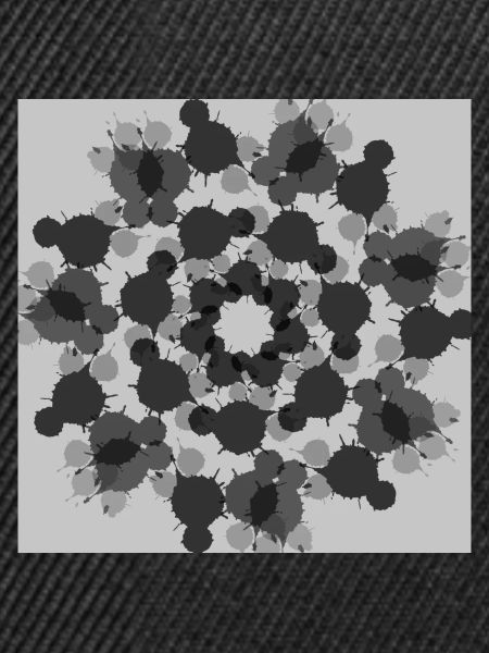 Schwarz-Weiß-abstrakte Blume