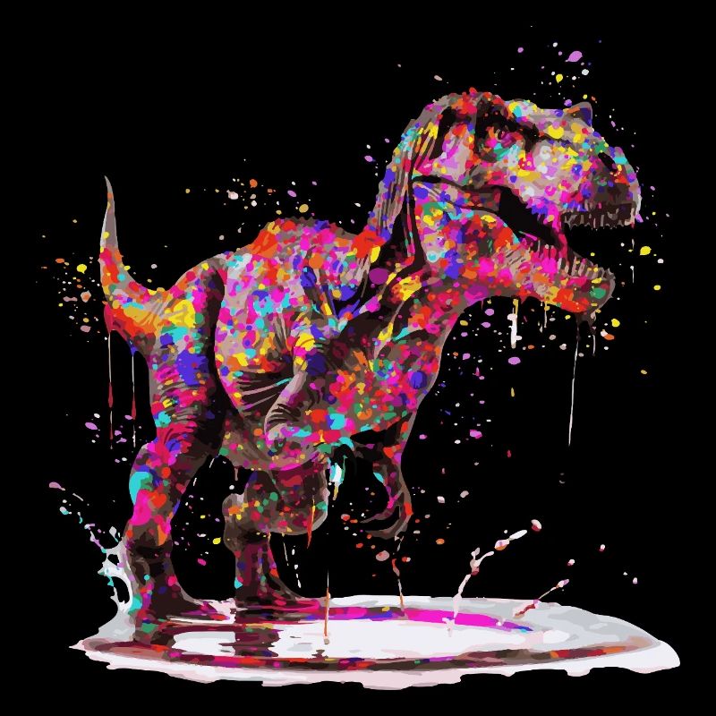 Farbrevolution – T-Rex mit Stil