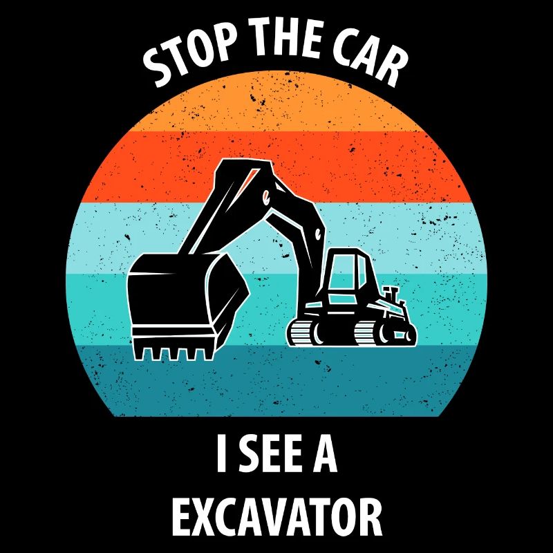 Bagger Baggerfahrer Baggerwagen