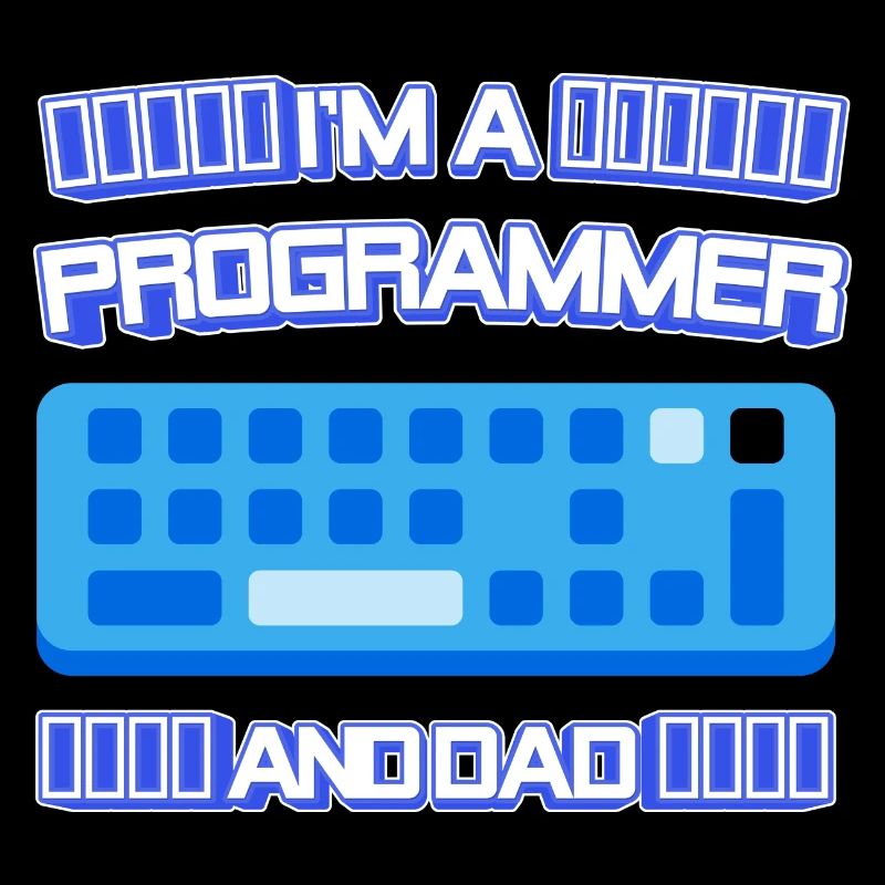 I'm A Programmer And Dad 3D Keyboard