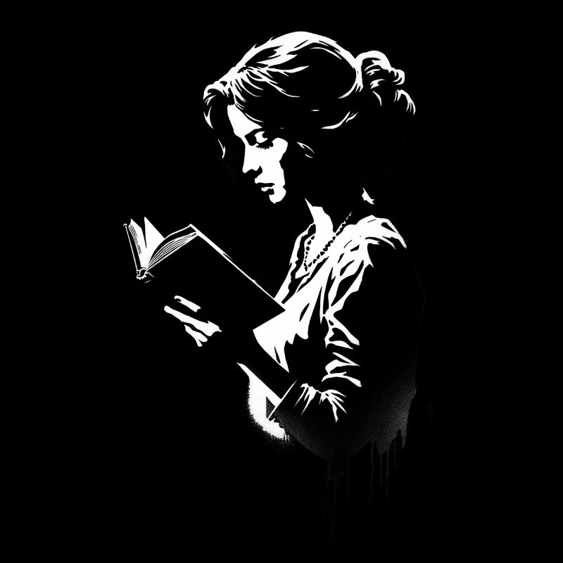 Frau liest ein Buch