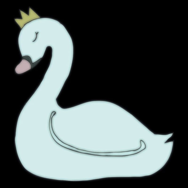 schwan hellblau